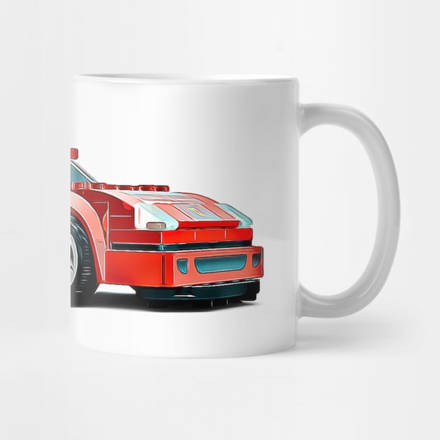 F40 Brick Cartoon by Auto-Prints